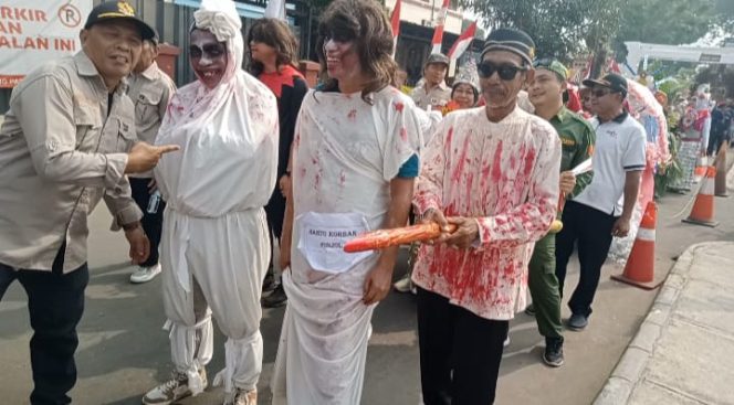 
					Sekawanan Hantu Meriahkan Karnaval Kemerdekaan Di Pondok Aren
