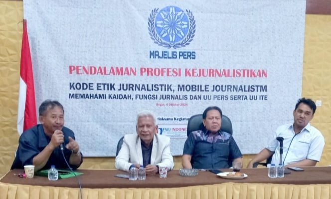 
					Majelis Pers: Pentingnya Pendalaman Disiplin Ilmu Jurnalistik Bagi Profesi Wartawan