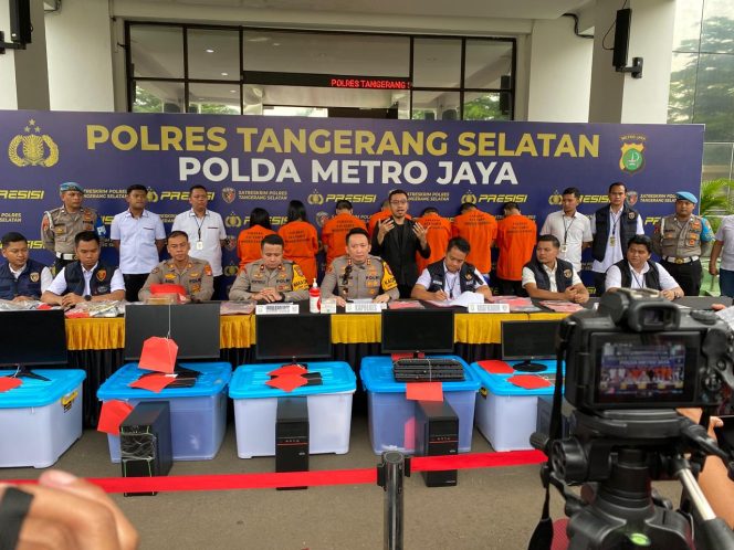 
					Ungkap Kasus Judol Jaringan Internasional, Polres Tangsel Amankan 7 Tersangka