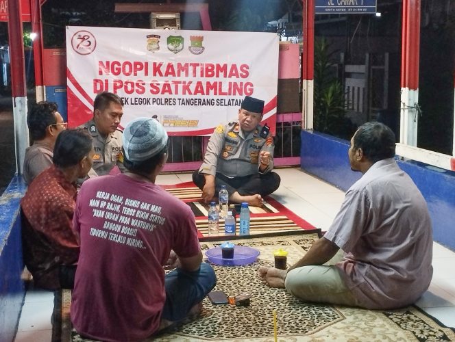 
					Dekatkan Hubungan dengan Masyarakat, Polsek Legok Gelar Ngopi Kamtibmas