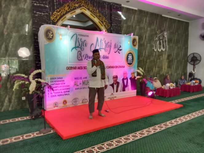 
					Bhabinkamtibmas Hadiri Peringatan ISRO MI’ROJ Nabi Muhammad SAW di Masjid Al Muhajirin, Pondok Aren