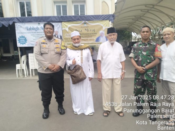 
					Hadiri Peringatan Isra Mi’raj Nabi Besar Muhammad SAW, Bhabinkamtibmas Polsek Kelapa Dua Dukung Kegiatan Keagamaan Dalam Rangka Harkamtibmas