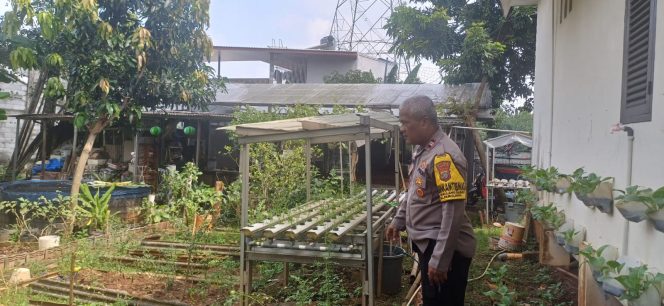 
					Bhabinkamtibmas Polsek Pamulang Dukung Ketahanan Pangan, Bina Kelompok Tani di Pamulang Barat