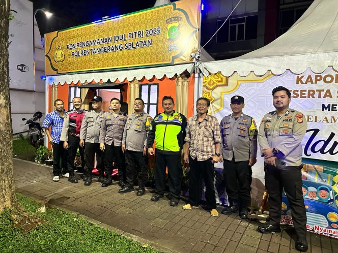 
					Pengecekan Pos Pengamanan Idul Fitri 2025 Polsek Serpong Resort Tangerang Selatan