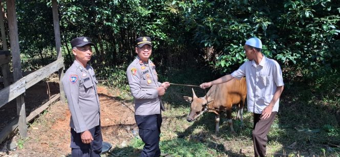 
					Kapolsek Nanga Tayap Serahkan Bantuan Hewan Kurban dalam Rangka Hari Raya Idul adha 1446 H