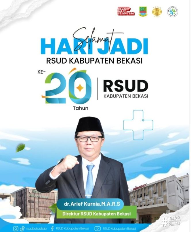 
					Direktur RSUD Arif Kurnia M.A.R.S Kabupaten Bekasi Gelar Rangkaian Kegiatan Sosial Jelang HUT ke-20