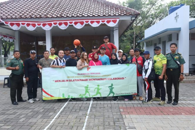 
					Olahraga Persahabatan, Korem 052/Wkr dan Media Perkuat Kolaborasi