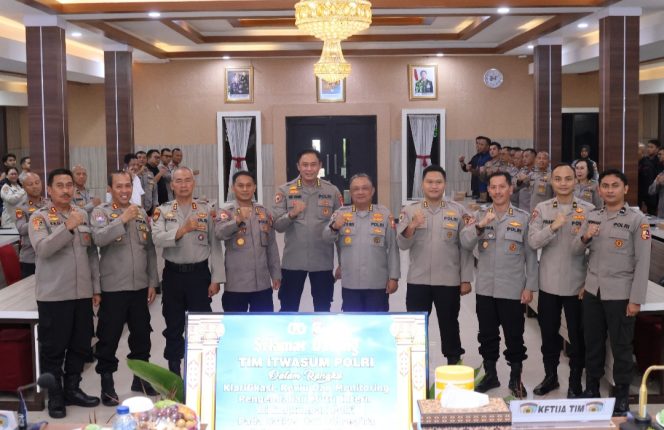 
					Optimalkan Kinerja Polda Jajaran, Itwasum Polri Gelar Supervisi Dalmutu di Polda Kalteng
