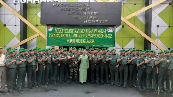 
					Kenaikan Pangkat Kodim 0510/Trs Tingkatkan Semangat dan Profesionalisme Prajurit