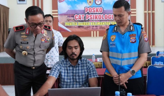 
					198 Peserta Seleksi Penerimaan Bintara Brimob Polri Ikuti Tes CAT Psikologi di Polda Kalteng