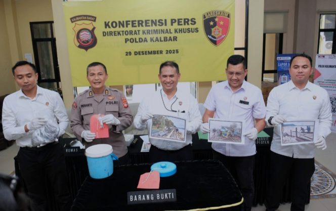 
					Ditreskrimsus Polda Kalbar Intensifkan Penindakan Peti di Aliran Sungai, Berhasil Ungkap 7 Kasus dengan 10 Tersangka