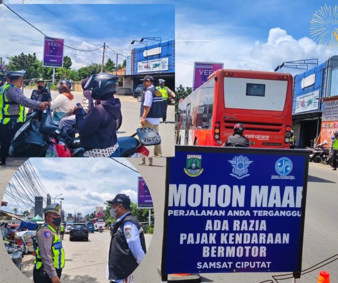 
					UPT Samsat Ciputat Gelar Razia Pajak Kendaraan di Cipayung, Dongkrak Kepatuhan Wajib Pajak