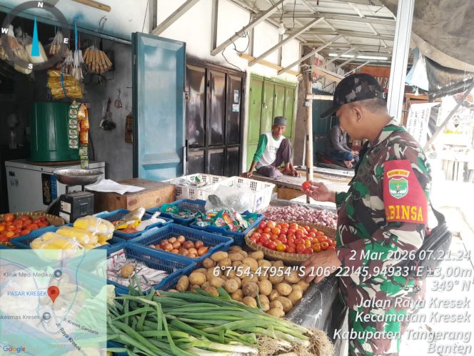 
					Pastikan Harga Stabil, Babinsa Cek Harga Sembako Selama Ramadhan