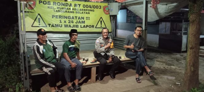 
					Bhabinkamtibmas Buaran Cek Poskamling Terpadu, Ajak Warga Perkuat Keamanan Lingkungan