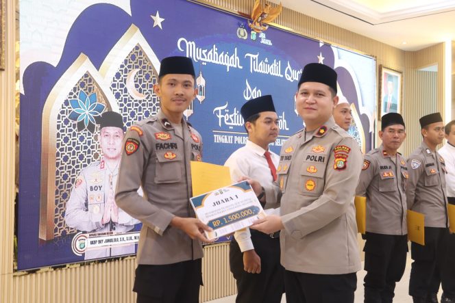 
					Semarakkan Ramadan, Polres Tangerang Selatan Gelar Lomba MTQ dan Festival Hadroh