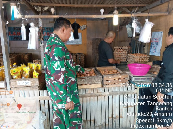
					Antisipasi Lonjakan Harga Jelang Lebaran, Babinsa Intensifkan Monitoring Pasar