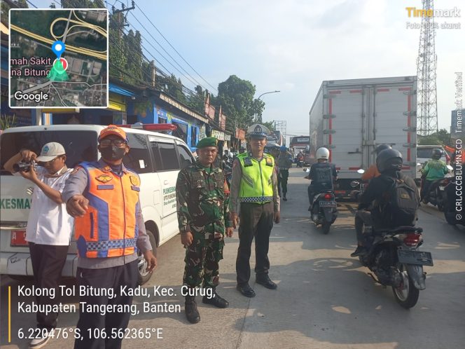 
					Koramil Curug Kendalikan Pos Pam Lebaran di Bitung