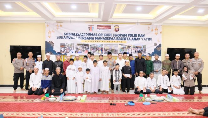 
					Pererat Silaturahmi di Bulan Ramadan, Bid Propam Polda Kalbar Gelar Buka Puasa Bersama Mahasiswa dan Anak Yatim