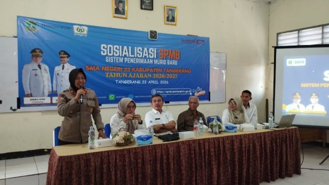 
					Kanit Binmas Polsek Kelapa Dua Hadiri Sosialisasi SPMB 2026/2027 di SMAN 23, Perkuat Sinergi Pendidikan dan Persatuan