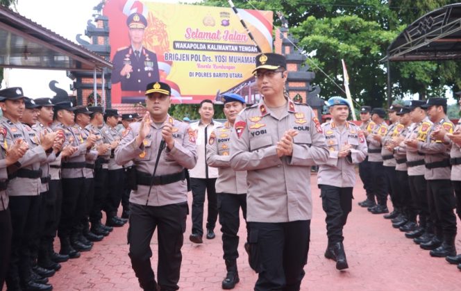 
					Wakapolda Kalteng Sampaikan 4 Pesan Strategis Saat Kunker di Polres Barut