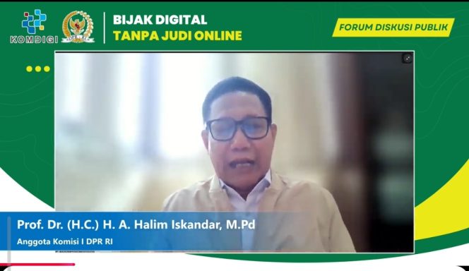 
					A Halim Iskandar : Judi Online telah Bertransformasi Jauh dari Sekadar Masalah Moral di Pinggiran Masyarakat