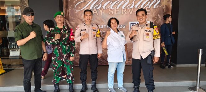 
					Suasana Khidmat dan Aman, Polsek Serpong Kawal Ibadah Kenaikan Yesus Kristus