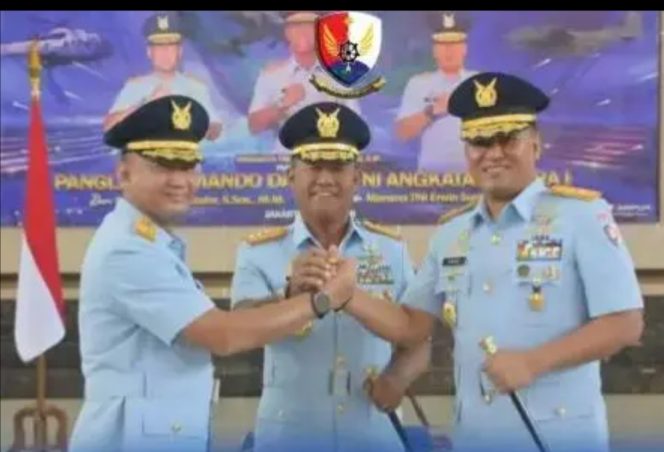 
					Marsma TNI Erwin Sugiandi Resmi Jabat Panglima Kodau I, Tongkat Komando Diserahterimakan di Halim
