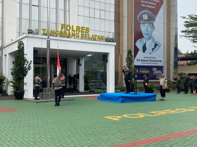 
					Polres Tangerang Selatan Gelar Upacara Peringatan Hari Lahir Pancasila 2026