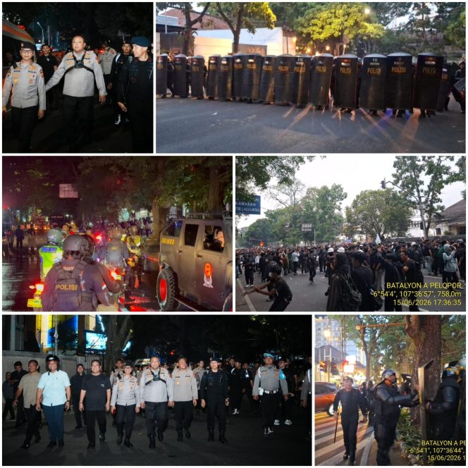 
					Brimob Polda Jabar Sigap Amankan Aksi Mahasiswa di DPRD Jabar, Pengamanan Berjalan Humanis dan Kondusif