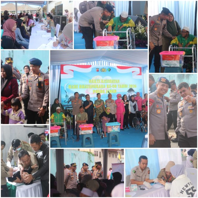 
					Semarak Hari Bhayangkara ke-80, Dansat Brimob Polda Jabar Hadiri Bakti Kesehatan Gratis untuk Masyarakat Bandung Barat