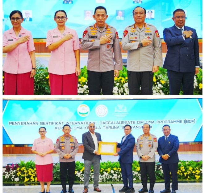 
					Terima Sertifikat IBDP SMA KTB, Kapolri: Cetak Generasi Muda untuk Wujudkan Indonesia Emas 2045