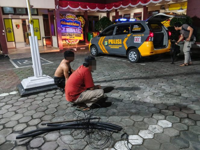 
					Respon Cepat Laporan 110, Polsek Pamulang Amankan Dua Terduga Pelaku Pencurian Kabel