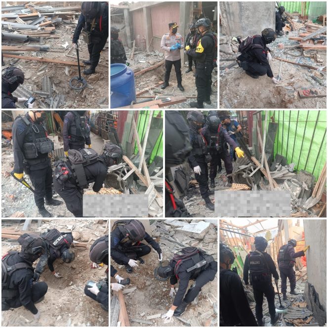 
					Respons Cepat Brimob Jabar Sterilisasi Lokasi Ledakan di Purwakarta