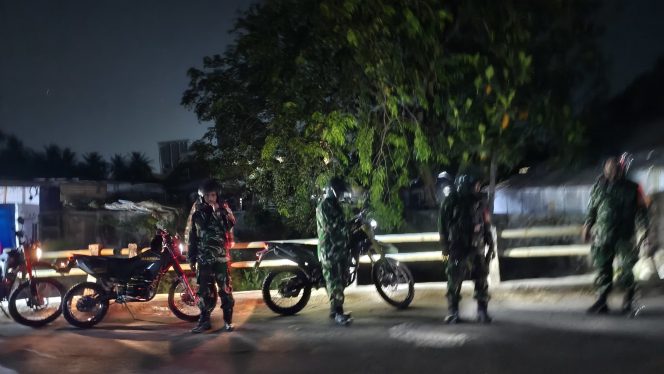 
					Antisipasi Daerah Rawan Begal, Koramil 09/Mauk Gelar Patroli Bersama Polsek