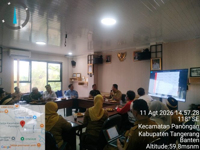
					Rapat koordinasi persiapan HUT ke-81 Kemerdekaan RI, Koramil 14/Panongan bersama unsur Forkopimcam dan panitia matangkan rangkaian kegiatan