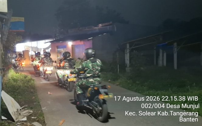 
					Sinergitas TNI-Polri, Koramil 13/Cisoka Gelar Patroli Bersama Polsek, Antisipasi Daerah Rawan Begal