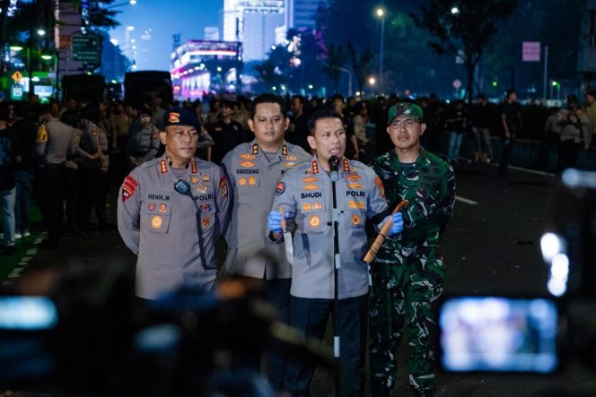 
					Penyampaian Aspirasi Berakhir Aman, Polisi Dalami Temuan Pisau dan Golok