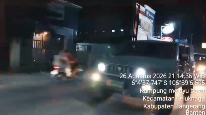 
					Ciptakan Wilayah yang Aman dan Kondusif, Koramil 01/Teluknaga Gelar Patroli Malam