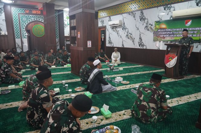 
					Korem 052/Wijayakrama Tanamkan Keteladanan Rasulullah melalui Peringatan Maulid Nabi Muhammad SAW 1448 H/2026 M
