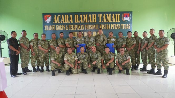 
					Tradisi Korps Kodim 0510/Tigaraksa, Sambut Warga Baru Dan Purna Tugas
