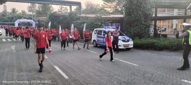 
					Polsek Cisauk Kawal Funwalk Sinarmas Priority Meriahkan HUT Bank Sinarmas di BSD City