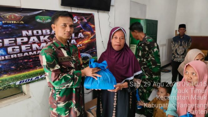 
					Berikan Layanan Kesehatan dan Sembako Gratis, Koramil 09/Mauk Gelar Komsos dan Bakti Sosial Kesehatan Jaga Jakarta “On The Spot