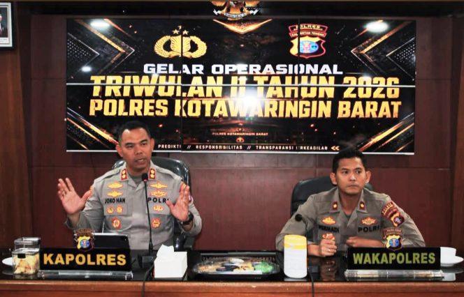 
					Pimpin Gelar Operasional TW II, Kapolres Kobar Tekan Efektivitas Kinerja dan Evaluasi Kamtibmas