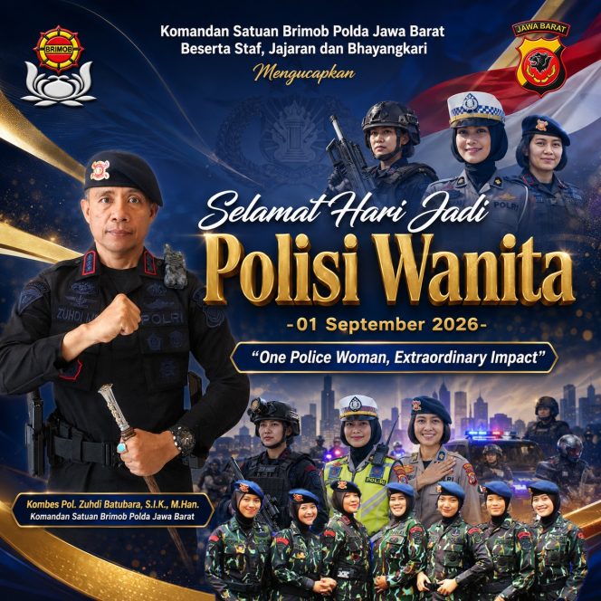 
					Selamat Hari Jadi Polisi Wanita 01 September 2026 “One Police Woman, Extraordinary Impact”