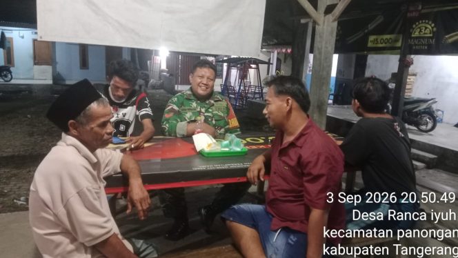 
					Perkuat Deteksi Dini, Babinsa Ajak Warga Tingkatkan Siskamling Jaga Kamtibmas Tetap Kondusif