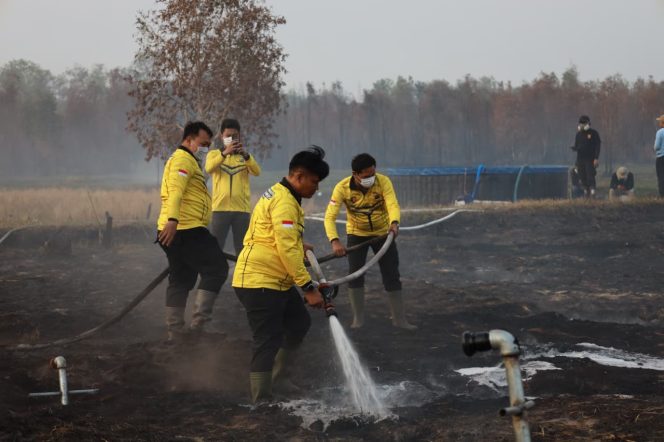 
					Polri Bersama Tim Gabungan Gunakan Cara Baru Hadapi Karhutla Gambut
