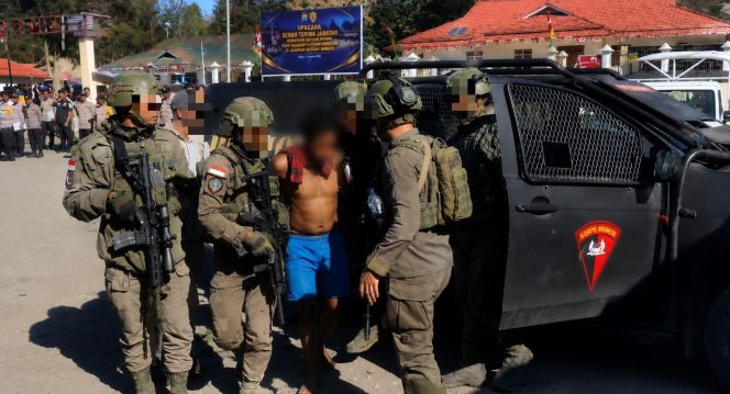 
					Satgas Kepolisian Operasi Damai Cartenz-2026 Amankan DPO Kasus Penembakan di Puncak