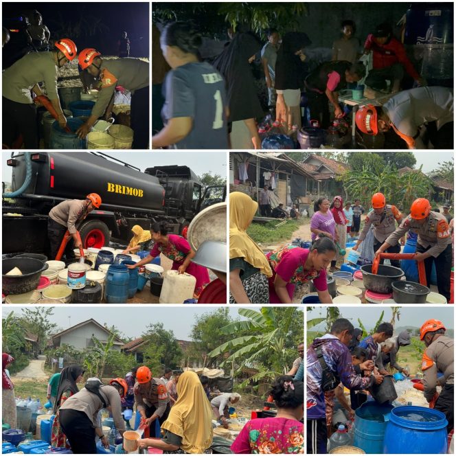 
					Brimob Jabar Hadir, Salurkan Air Bersih untuk Warga Situraja Sumedang