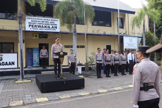 
					Polres Kepulauan Seribu Gelar Upacara Hari Olahraga Nasional, Wujudkan Masyarakat Aktif dan Bugar