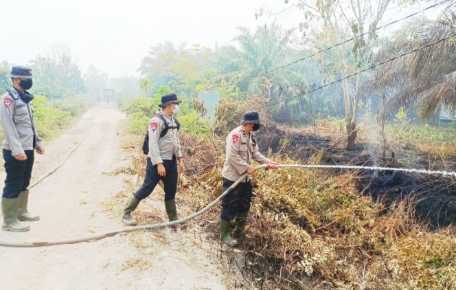 
					Personel Batalyon A Pelopor Laksanakan Pemadaman Karhutla di Jalan Dulin Kandang